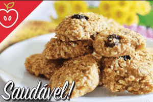 Receitas - Cookies de Aveia sabor Banana com Canela