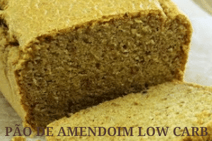 Receitas - Pão de Amendoim Low Carb